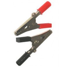 NA1016:  Medium Black or Red Alligator Clip with Screw, 2-Pack