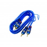 PPA01FBL: 1FT RCA Cable 2 Male to 2 Male with Ground