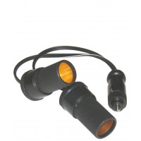AS1023: 1 input to 2 output Cigarette Lighter Socket *out|*