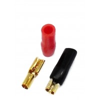 GFD14-28: 14 AWG 1/8" Gold Spade Solderless Crimp Terminal