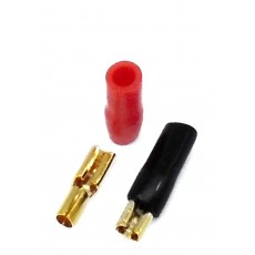 GFD14-28: 14 AWG 1/8" Gold Spade Solderless Crimp Terminal