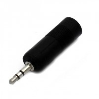 AC1046: 3.5mm STEREO PLUG TO 6.35mm STEREO JACK, CONNECTOR​ 