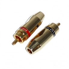 AG1006: 6mm GOLD RCA PLUG, -2Pack, RCA CONNECTOR​ 