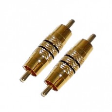 AG1016: GOLD RCA PLUG TO RCA PLUG, RCA CONNECTOR​ 