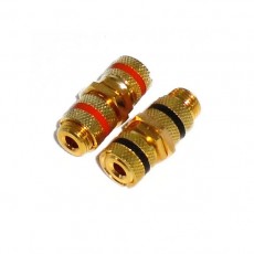 AG1025: COUPLER GOLD BINDING POST, 2-Pack