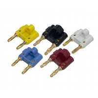 BG1013: GOLD BANANA CONNECTOR FOR 16GA to 10GA WIRE,-1Pc