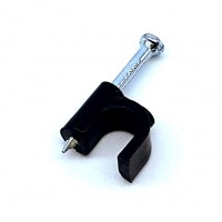NCC-2BK: RG-6U Big Stud cable clips for coaxial cable,100-Pack