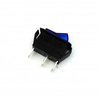 SW1038: LED ROCKER SWITCH, 12V 20A,Bl,Rd