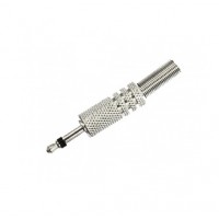 AC1000M: 3.5mm MONO PLUG METAL WITH SPRING, CONNECTOR​