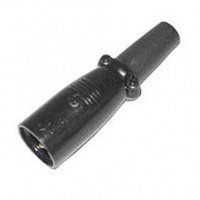 MC1001: BLACK 3PIN MALE XLR CONNECTOR