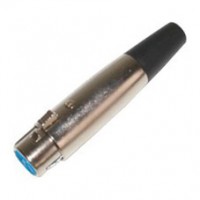 MC1004S: SILVER 3PIN FEMALE XLR CONNECTOR