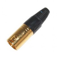 MC1007G: GOLD 3PIN MALE XLR CONNECTOR
