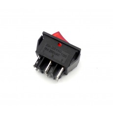 SW1031: LED ROCKER SWITCH,DPDT 6P ON/ON 125V,20A,Bl,Rd