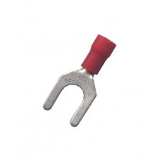 VY1-4: Terminal Insulated Fork Type Stud Size 8 (100/bag)