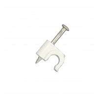 NCC-1: RG-59U Round cable clips for coaxial cable,100-Pack