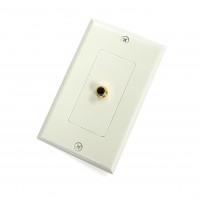 AV104G: single RCA Jack decora wall plate