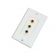 AV106G: Triple RCA Jack decora wall plate