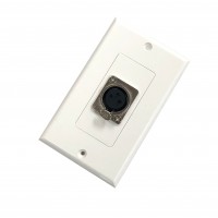 AV118EN: XLR Male wall plate