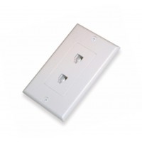 AV131: Dual modular jack decora wall plate