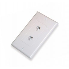 AV131: Dual modular jack decora wall plate