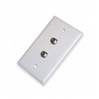 AV343: Dual F-81 wall plate