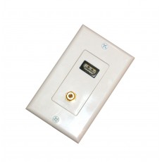 CAT-HD1F: 1*HDMI F + 1*F81 F decora wall plate