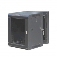 CAT100UD-09UBK: 9U Rear-Hinged Wall Mountable Cabinet Networking