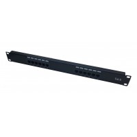 CAT12-6: 12-Port 1U Rack Mountable Patch Panel for CAT6