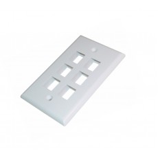 CAT503-6: 6 holes wall plate for CAT5/6