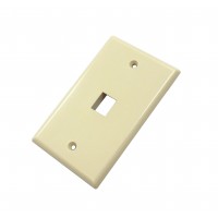 CAT503IV-1: 1 hole wall plate for CAT5/6