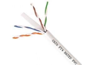 CAT6F-1000: CAT6 FT4 RATED 23AWG x 4C UTP CABLE 1000FT