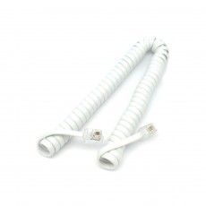 TC6014-7IV 7FT Handset TEL Coiled Extension 