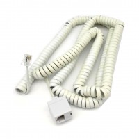 TC6021 (25W) : Coupler with 15FT,25FT TEL Line Coiled Extension 