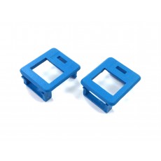 CAT-425: Bezel For Keystone Jack,2-Pack(Blue,Wh)