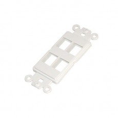 CAT504-4: 4 Keystone decora insert plate