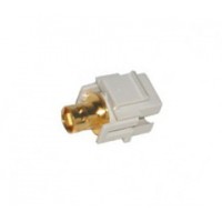 CAT-506: BNC Keystone Insert Gold Plated, White