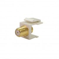 CAT-512G: F 81 Coupler Keystone Inset, White