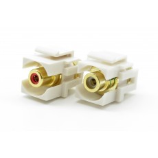 CAT-513G: RCA Hi-Fi Coupler Keystone Insert