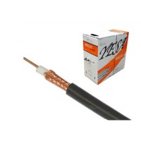 RG59U144-1000SB: Coaxial cable RG59U/144 |100% Copper, Black