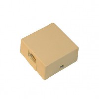 TC6008-4IV: (Ivory Color Only) Telephone Surface Mount Jack, RJ1