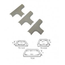 TC-5T: T SHAPE PVC Wiring Duct CSA Approval , Gray, 20/Pack