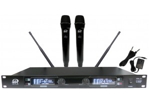 PPA61: 2-Channel 60M UHF Wireless Microphone Digital Display