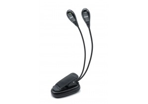 PS-037: Clip-On Desk Music Stand Dual Arm 4LED Lamp, Book Readin 