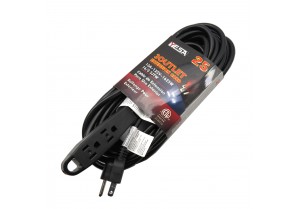 CA1032-25:  25FT, 3 Outlet Extension Cord cETL Listed 