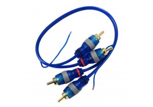 PPA01FBL: 1FT RCA Cable 2 Male to 2 Male with Ground