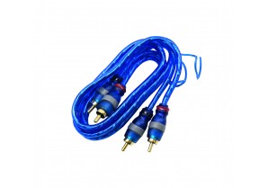 PPA01FBL: 1FT RCA Cable 2 Male to 2 Male with Ground