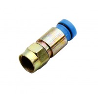 VC1035BL: RG6U Waterproof F Connector Snap-N-Seal type
