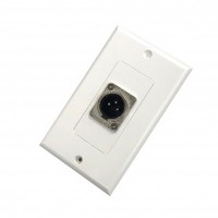 AV118EN: XLR Male wall plate