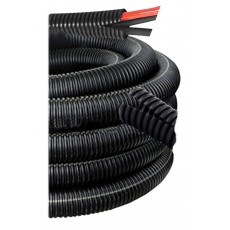 AS1021-050: 3/4" 0GA Split Loom Flexible Tubing 50FT Black