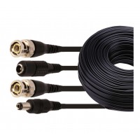 CA1084: 25FT-100FT QUALITY BNC+DC Video Power RG-59U Cable 